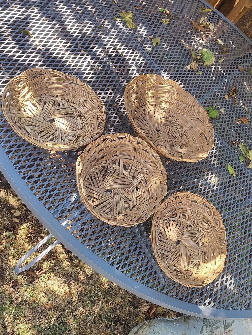 Vintage Natural Woven Nesting Basket Set - Neutral Tan Home Accents